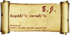 Bogdán Jermák névjegykártya